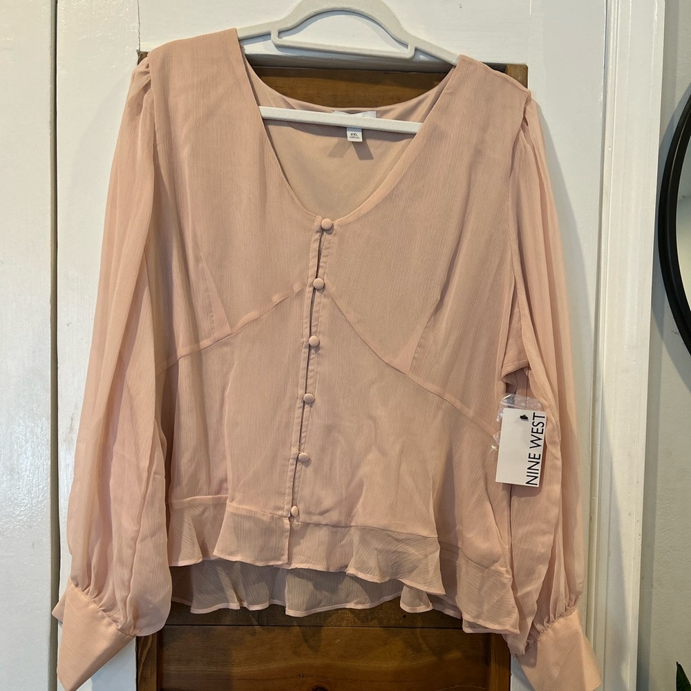 Nine West Women's Pink Blouse